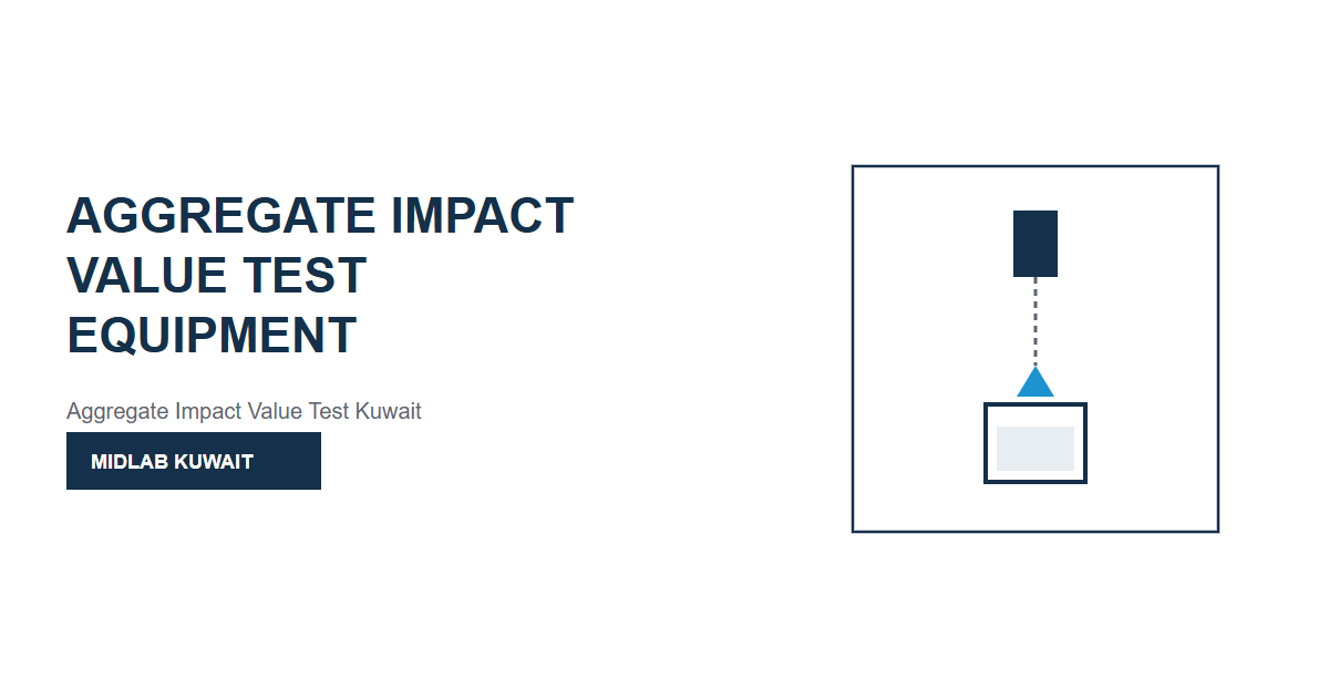 Aggregate Impact Value Test Equipment in Kuwait - Blogs - MIDLAB Kuwait