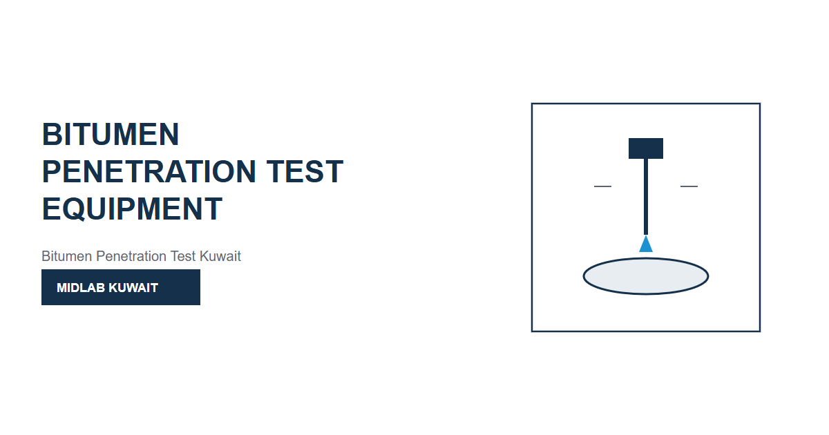 Bitumen Penetration Test Equipment in Kuwait - Blogs - MIDLAB Kuwait